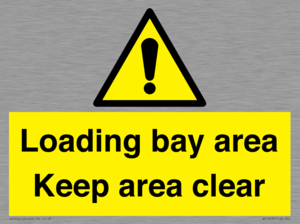 Loading bay area Keep area clear